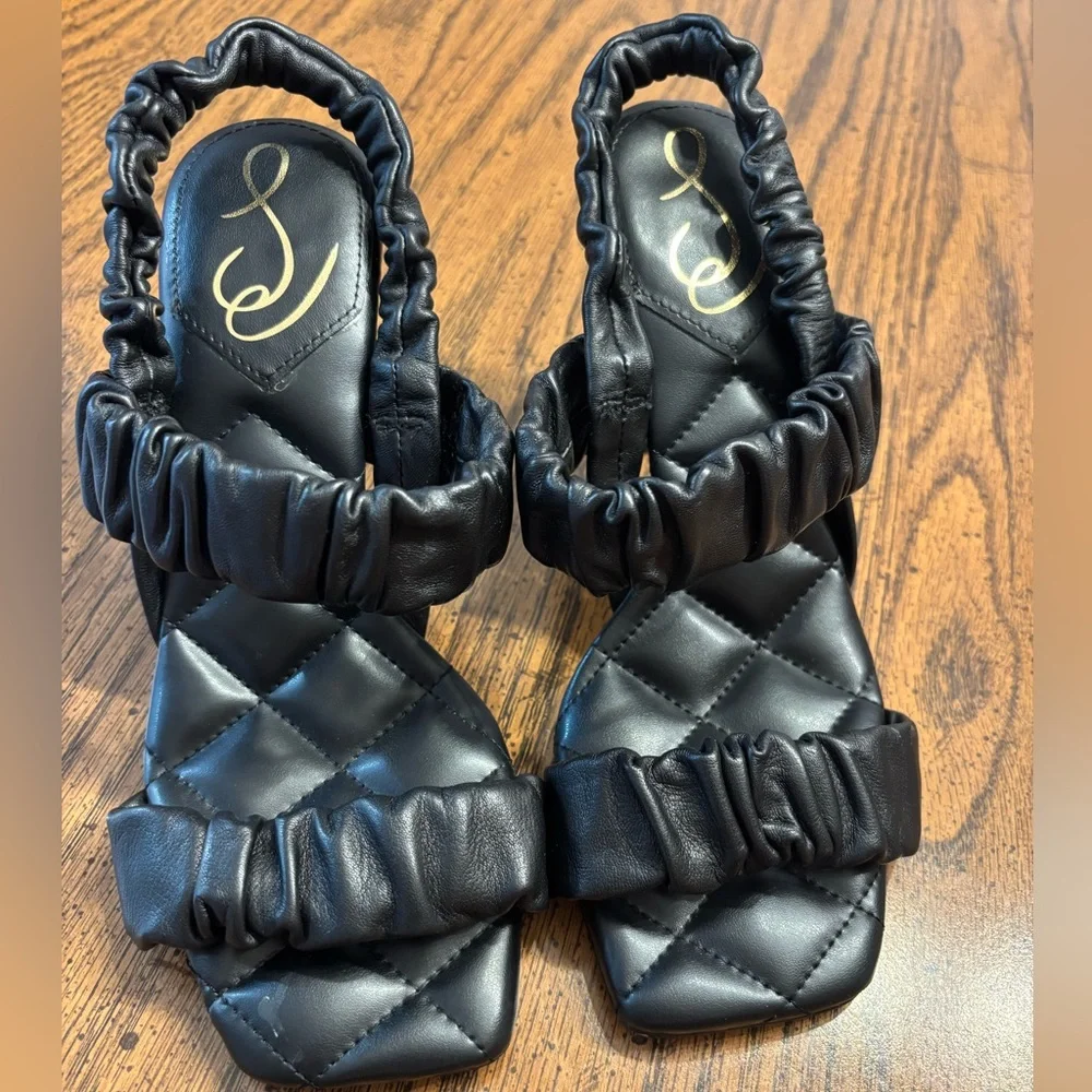 Sam Edelman black sling back sandals size 7 - Picture 1 of 8